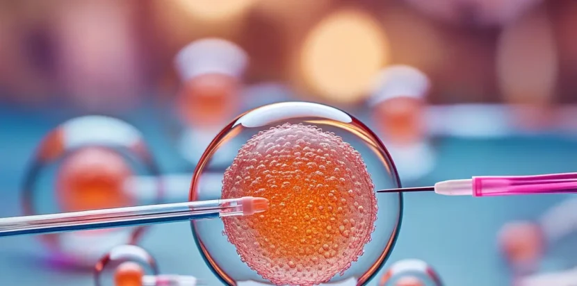 A couple consulting with a female doctor in a modern office, discussing facts and myths about IVF treatment.